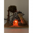 FUOCO FUNZIONANTE PER PRESEPE CM 15 X 15 X 14 H