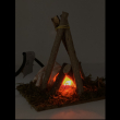 FUOCO FUNZIONANTE PER PRESEPE CM 13 X 13 X 12 H