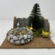 ACCESSORIO PER PRESEPE - AMBIENTAZIONE CON GALLINE CM 17 X 17