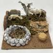 ACCESSORIO PER PRESEPE - AMBIENTAZIONE CON PECORE CM 17 X 17