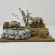 ACCESSORIO PER PRESEPE - AMBIENTAZIONE CON PECORE CM 17 X 17