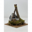 FUOCO FUNZIONANTE A BATTERIA PER PRESEPE CM 13 X 13 X 15 H