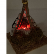 FUOCO FUNZIONANTE A BATTERIA PER PRESEPE CM 13 X 13 X 15 H