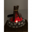 FUOCO FUNZIONANTE A BATTERIA PER PRESEPE CM 13 X 13 X 11 H