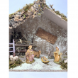 CAPANNA CON SACRA FAMIGLIA CM 51 X 20 X 32 H