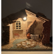 CAPANNA VUOTA CON LUCE E FONTANA CM 31 X 25 X25 H