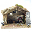CAPANNA VUOTA CON LUCE E FUOCO CM 31 X 25 X 25 H