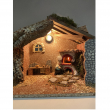 CAPANNA VUOTA CON LUCE E FUOCO CM 31 X 25 X 25 H