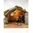 CAPANNA VUOTA CON LUCE E FUOCO CM 31 X 25 X 25 H