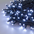 CATENA METRI 25,7 CON 360 MINILED TLG PER ESTERNO CON TIMER, GIOCHI DI LUCE E FUNZIONE MEMORY CONTROLLER. CAVO TRASPARENTE