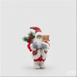 BABBO NATALE CON CARTELLO DIVERSE MISURE