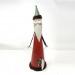 BABBO NATALE METALLO ROSSO DUE MISURE