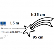 STELLA COMETA LED SMD NEON BIFACIALLE 480 LED ESTERNO/INTERNO BIANCO FREDDO