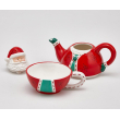 TAZZA E TEIERA BABBO NATALE CM 16H TEA FOR ONE