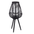 LANTERNA TREPPIEDE BAMBOO NERO CM 78H