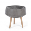 VASO MODERN TREPPIEDE CIOTOLA GRIGIO