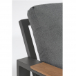 SET SALOTTO EINAR ANTRACITE CON CUSCINI