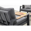 SET SALOTTO EINAR ANTRACITE CON CUSCINI