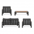 SET SALOTTO EINAR ANTRACITE CON CUSCINI