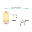 LAMPADA/CANDELA LED RICARICABILE EFFETTO FIAMMA
