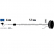CATENA METRI 53 CON 750 MINILED XTLG PER ESTERNO CON TIMER, GIOCHI DI LUCE E FUNZIONE MEMORY CONTROLLER. CAVO TRASPARENTE