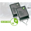 CATENA METRI 53 CON 750 MINILED XTLG PER ESTERNO CON TIMER, GIOCHI DI LUCE E FUNZIONE MEMORY CONTROLLER. CAVO TRASPARENTE