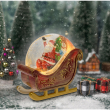 SLITTA BABBO NATALE CON GLITTER CM 18 X 10 x 17,5H