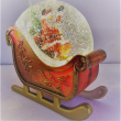 SLITTA BABBO NATALE CON GLITTER CM 18 X 10 x 17,5H