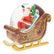 SLITTA BABBO NATALE CON GLITTER CM 18 X 10 x 17,5H