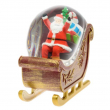 SLITTA BABBO NATALE CON GLITTER CM 18 X 10 x 17,5H