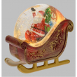 SLITTA BABBO NATALE CON GLITTER CM 18 X 10 x 17,5H