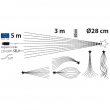 MAGIC ALBERO CON STELLA COMETA MT 3 CON 290 LED A 360GRADI, 8 GIOCHI DI LUCE E TIMER ON-OFF