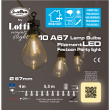 FILA 10 LAMPADINE CON LED PROFESSIONAL PARTY LIGHTS PROLUNGABILI BIANCO CALDO