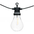FILA 10 LAMPADINE CON LED PROFESSIONAL PARTY LIGHTS PROLUNGABILI BIANCO CALDO