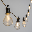 FILA 10 LAMPADINE CON LED PROFESSIONAL PARTY LIGHTS PROLUNGABILI BIANCO CALDO