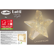 STELLA LUMINOSA 5 PUNTE CON 24 LED DIAMETRO CM 30 A BATTERIA
