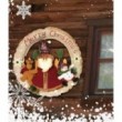 Fuoriporta Circolare Country in Stoffa Babbo H cm 40