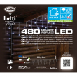 TENDA METRI 20,16 X 0,60 H CON 480 LED ICE LIGHT USO ESTERNO ED INTERNO, PROLUNGABILE E CON TRASFORMATORE