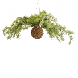 DECORAZIONE SFERA HEDGE INNEVATO D75 DA APPENDERE