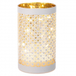 DECORAZIONE SHINING CILINDRO CON LED IN VETRO DIVERSI COLORI