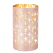 DECORAZIONE SHINING CILINDRO CON LED IN VETRO DIVERSI COLORI