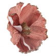 FIORE PAPAVERO CON CLIP ROSSO DIAMETRO CM 15