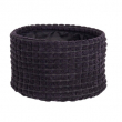 CESTA PORTAOGGETTI NICKY TONDO BASSO NERO DIVERSE MISURE