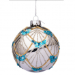 SFERA DI VETRO ARGENTO LUX DIVERSE MISURE