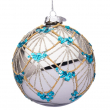 SFERA DI VETRO ARGENTO LUX DIVERSE MISURE