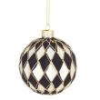 SFERA DI VETRO ROMBI MONOCHROME DIVERSE MISURE