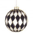 SFERA DI VETRO ROMBI MONOCHROME DIVERSE MISURE