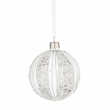 SFERA VETRO SPANGLY BIANCO-ARGENTO DIVERSE MISURE