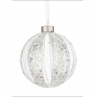 SFERA VETRO SPANGLY BIANCO-ARGENTO DIVERSE MISURE
