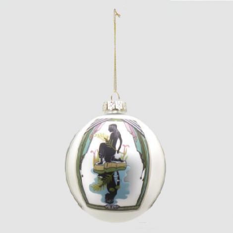 SFERA VETRO SEGNI DELLO ZODIACO CM 10 DIAMETRO